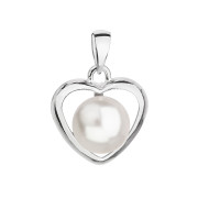 přívěsek srdce s perlou Swarovski 34246.1