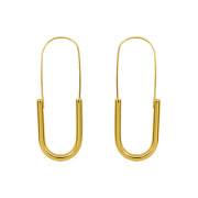 Moderní zlaté náušnice z chirurgické oceli WJHE925GD