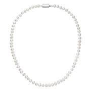 Perlový náhrdelník z říčních perel 822001.1/9267B bílý