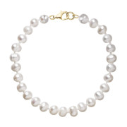 Perlový náramek z říčních perel 923001.1/9260 bílý