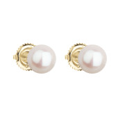 Zlaté perlové náušnice 921004.1