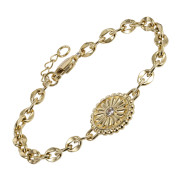 Zlatý náramek z chirurgické oceli BSS1059