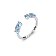 Stříbrný prsten s kamínky Brosway Fancy Cloud Light Blue FCL13