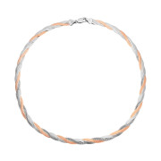 Luxusní pozlacený stříbrný náhrdelník 304984