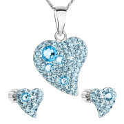 Stříbrné šperky s kamínky Swarovski 39170.3-světle modrá