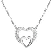 náhrdelník srdce stříbrný 32032.1