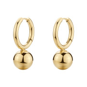 Pozlacené kruhové náušnice Brosway PERFECT BPC65