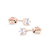 Diamantové náušnice z růžového zlata DZ8012-30-00-X-4