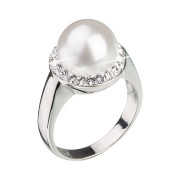 Stříbrný prsten s perlou 35021.1