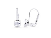 Visací náušnice z bílého zlata se zirkony Z8029BKL