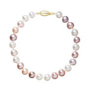 Perlový náramek z říčních perel 923004.3/9271A multi