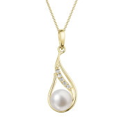 Zlatý náhrdelník s perlou 92PB00042