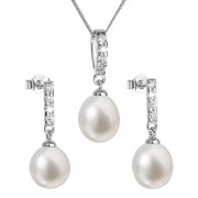 Souprava stříbrných perlových šperků 29032.1