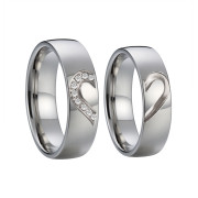 Svatební ocelové prstýnky SPPL045