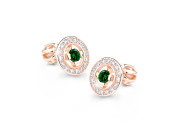 Zlaté náušnice se zirkony Z6413-1988RGR