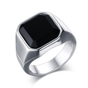 Ocelový pečetní prsten pro muže JCFRC207