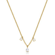 Zlatý ocelový náhrdelník Brosway Affinity BFF179