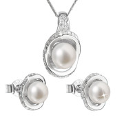 Souprava stříbrných perlových šperků 29026.1