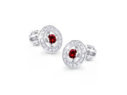 Zlaté náušnice se zirkony na šroubek Z6413-1988BRB