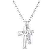 Stříbrný náhrdelník s křížkem 12012.1