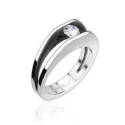 Ocelový prsten Spikes-8003