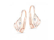 Náušnice v růžovém zlatě s diamanty DZ8024-55-00-X-L4
