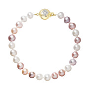 Perlový náramek z říčních perel 923004.3/9270A multi