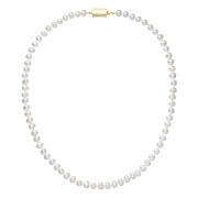 Perlový náhrdelník z říčních perel 922001.1/9267A bílý