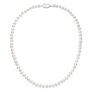 Perlový náhrdelník z říčních perel 822001.1/9269B bílý