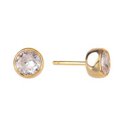 Pozlacené stříbrné náušnice se zirkony 3117470001