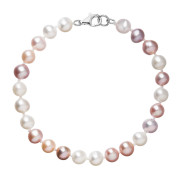 Perlový náramek z říčních perel 823004.3/9260B multi