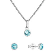 Stříbrné šperky s kamínky Swarovski 39177.3 lt turquoise