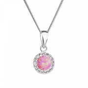 Dámský stříbrný náhrdelník 32083.1 lt.rose