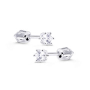 Diamantové náušnice na šroubek z bílého zlata DZ8012-30-00-X-2