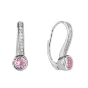 Stříbrné visací náušnice se zirkony 3115180001