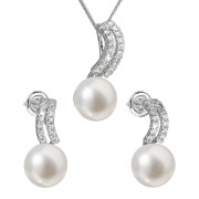 Souprava stříbrných perlových šperků 29037.1