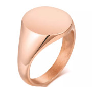 Zlatý dámský prsten z chirurgické oceli SERC448RG
