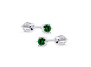 Dámské náušnice z bílého zlata Z8012 Green