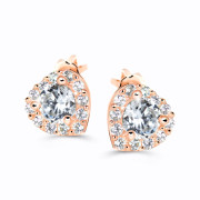 Zlaté diamantové náušnice sedíčka DZ60231-30-00-X-4