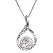 Stříbrný náhrdelník Swarovski 32075.2 ab efekt