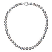 perlový náhrdelník šedý 22028.3