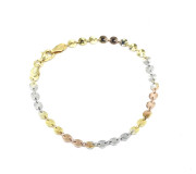 Luxusní pozlacený stříbrný náramek 3131810002