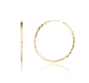 Kruhové stříbrné náušnice pozlacené 3134170001