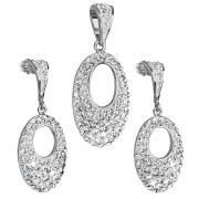 Stříbrná souprava šperků s krystaly Swarovski 39075.1