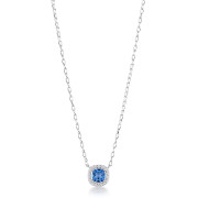 Stříbrný náhrdelník se zirkony Brosway Fancy Freedom Blue FFB125