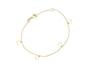 Zlatý náramek s penízky pro ženy a dívky Z0101