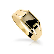 Pečetní prsten s onyxem zlatý Z6877Z