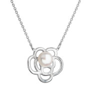 Stříbrný náhrdelník s řiční perlou 22034.1 