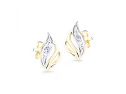 Zlaté náušnice diamantové pecky DZ8024-30-00-X-R1