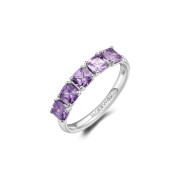 Stříbrný prsten se zirkony Brosway Fancy Magic Purple